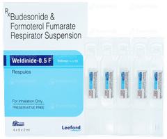 Weldinide 0.5 F 2ml Pack Of 5 Respules Weldinide 0.5 F 2ml Pack Of 5 Respules